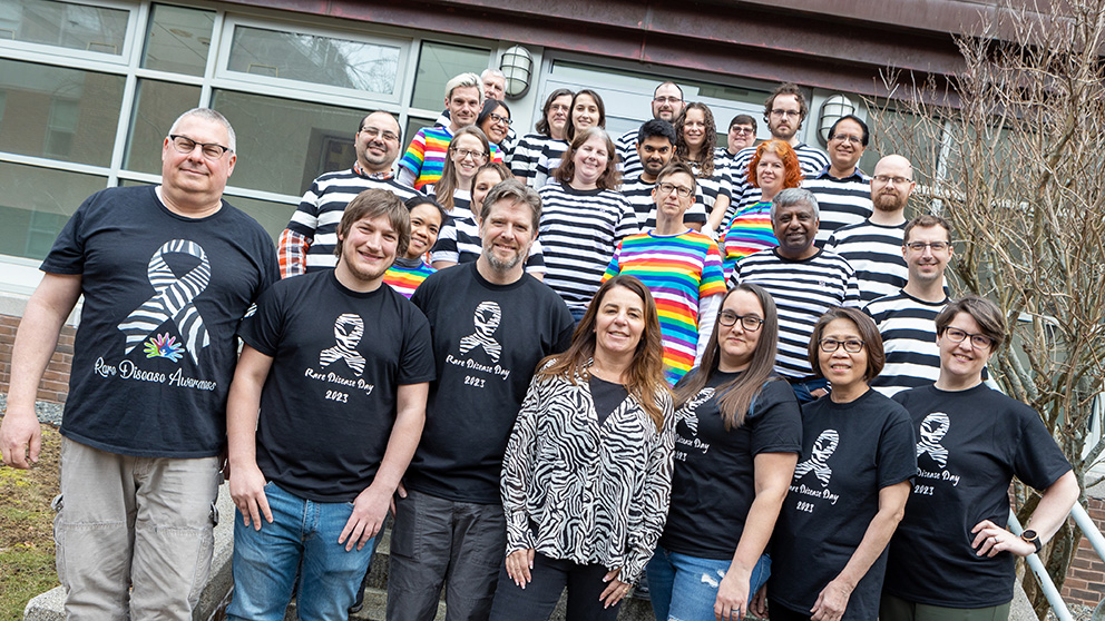 The Rare Disease Translational Center team standing in a group.